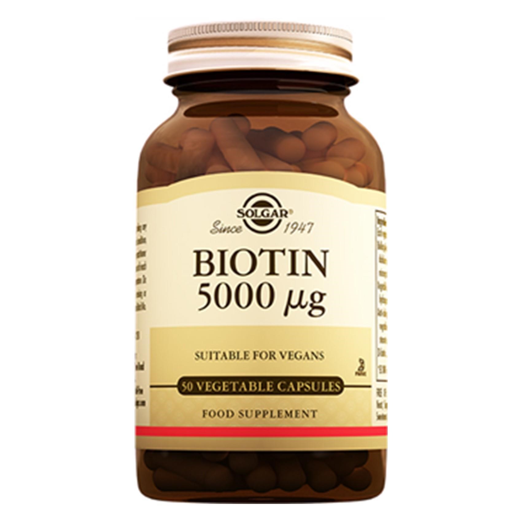 Solgar Solgar Biotin 5000 mcg 50 Kapsül