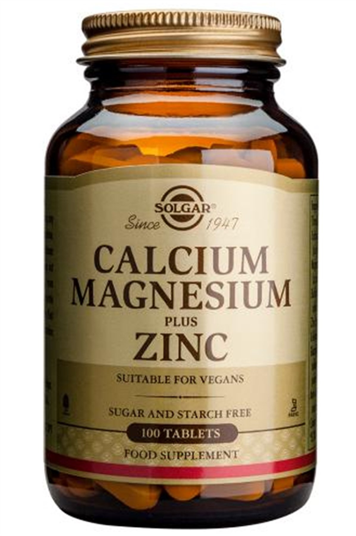 Solgar Calcium Magnesium Plus Zinc 100 Tablet