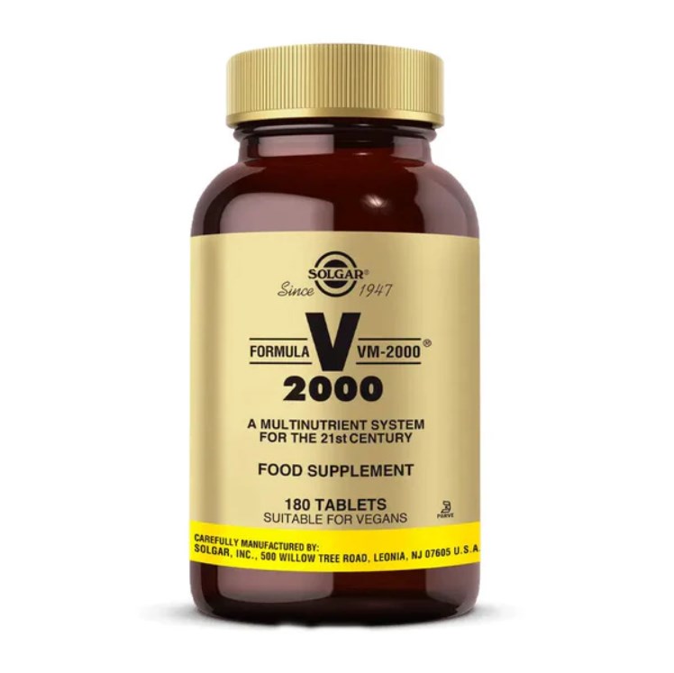 SOLGAR VM-2000 MULTIVITAMIN MINERAL 180 TABLET