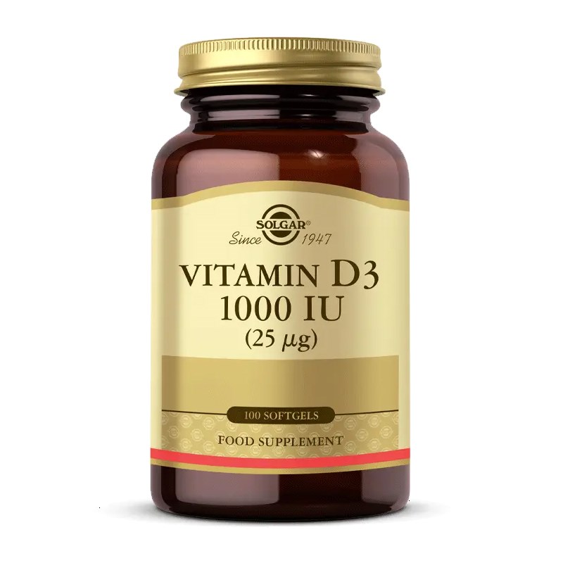 SOLGAR VITAMIN D3 1000 IU 100 YUMUSAK KAPSÜL