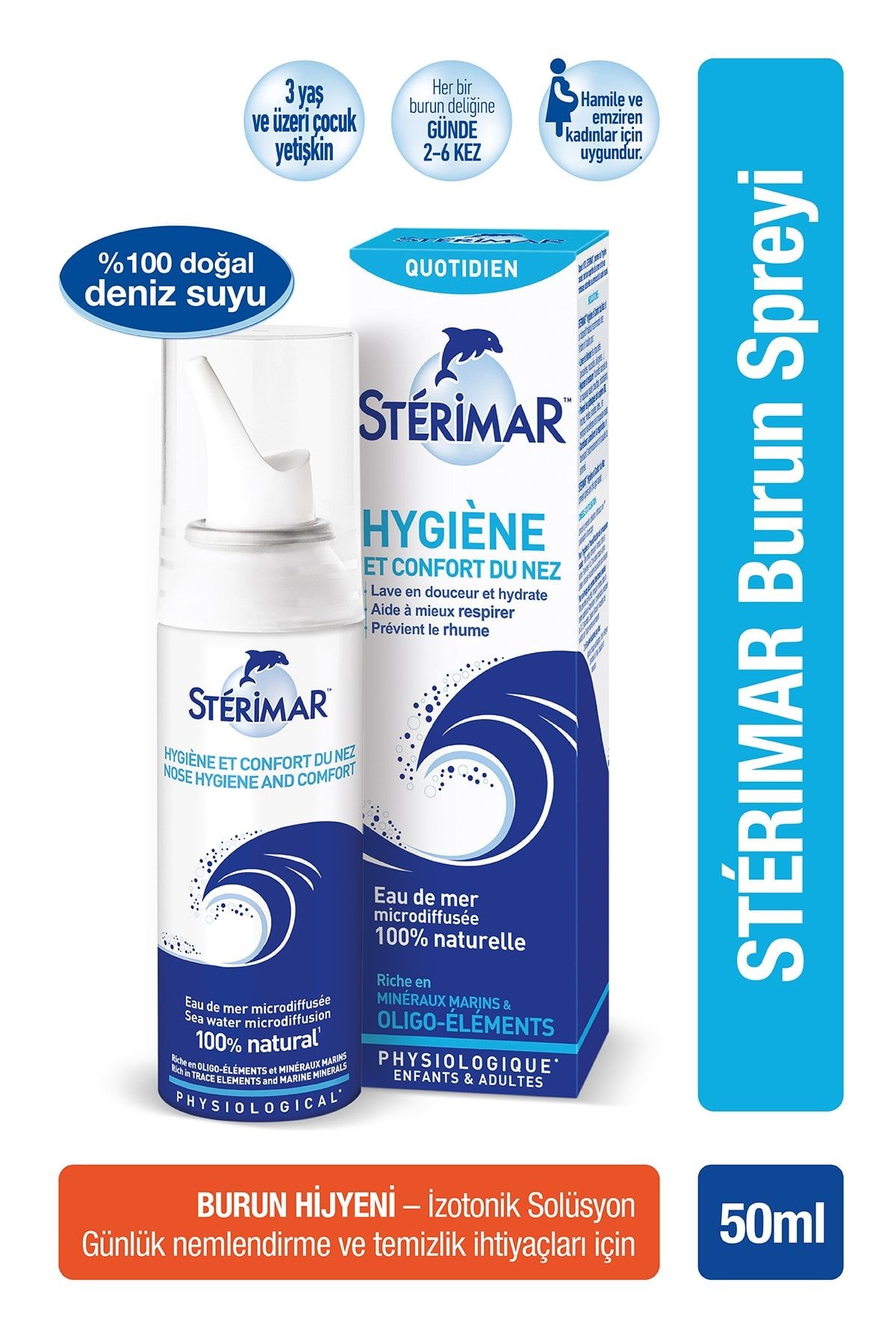 Sterimar Burun Spreyi Deniz Suyu 50 ml