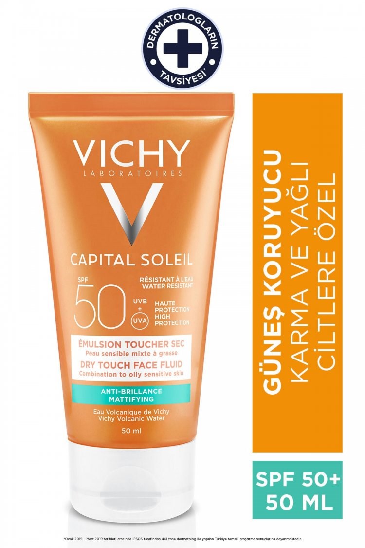 Vichy Dry Touch Güneş Kremi SPF50+ 50 ml