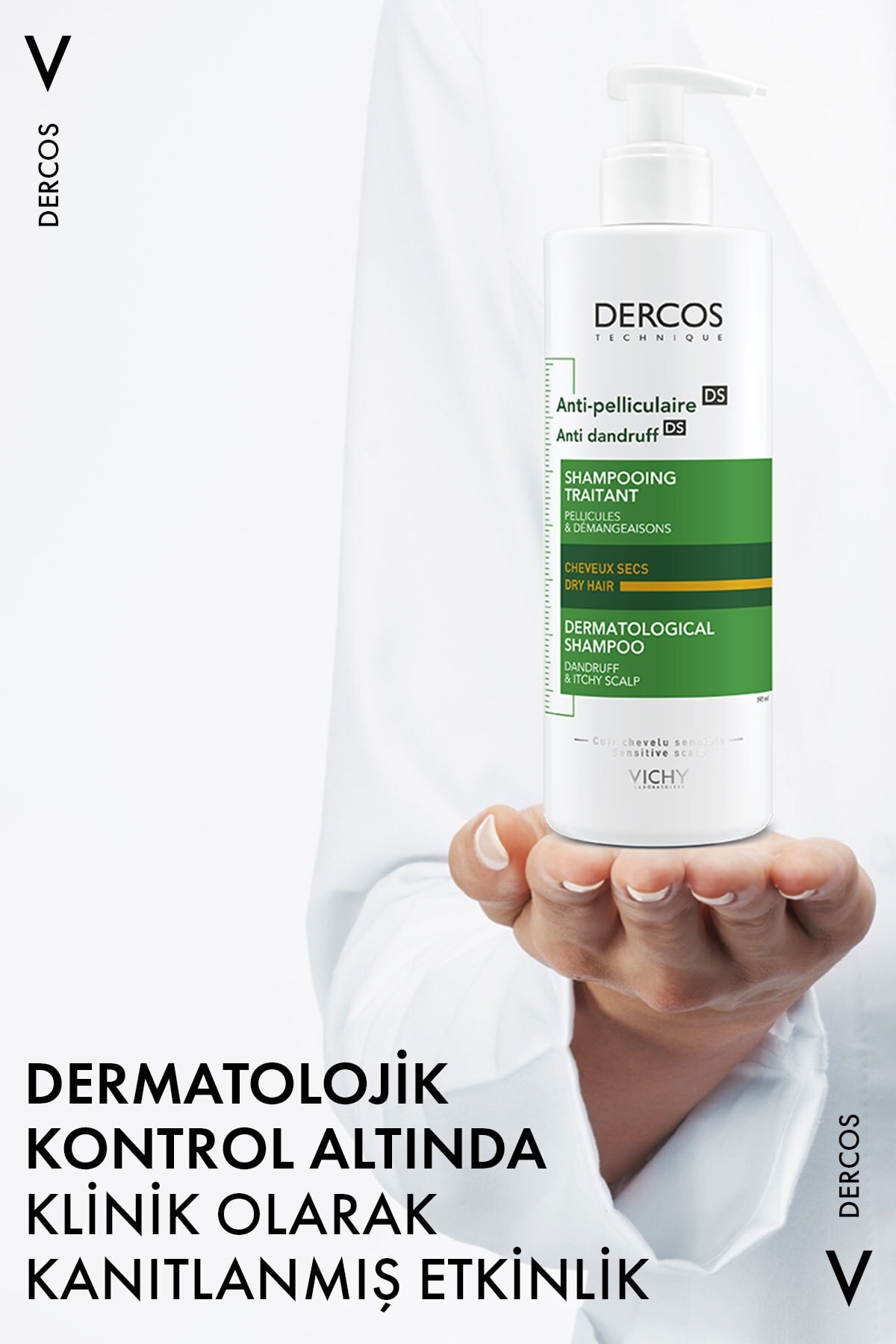 Dercos Anti-Pel Kepeğe Karşi Etkili Bakim Şampuani -Kuru Saçlar 390 ml.