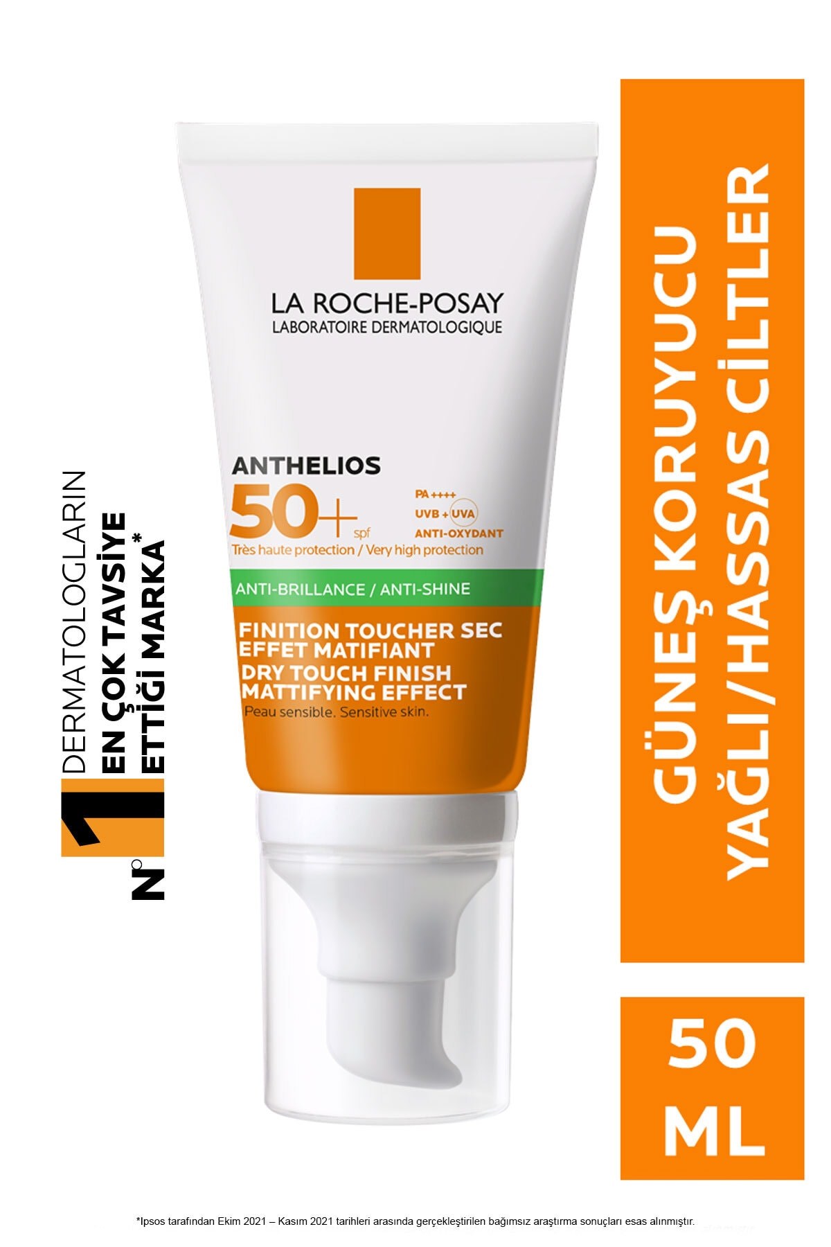 Anthelios Xl Spf 50+ Dry Touch Gel-Cream Anti-Shine 50 ml