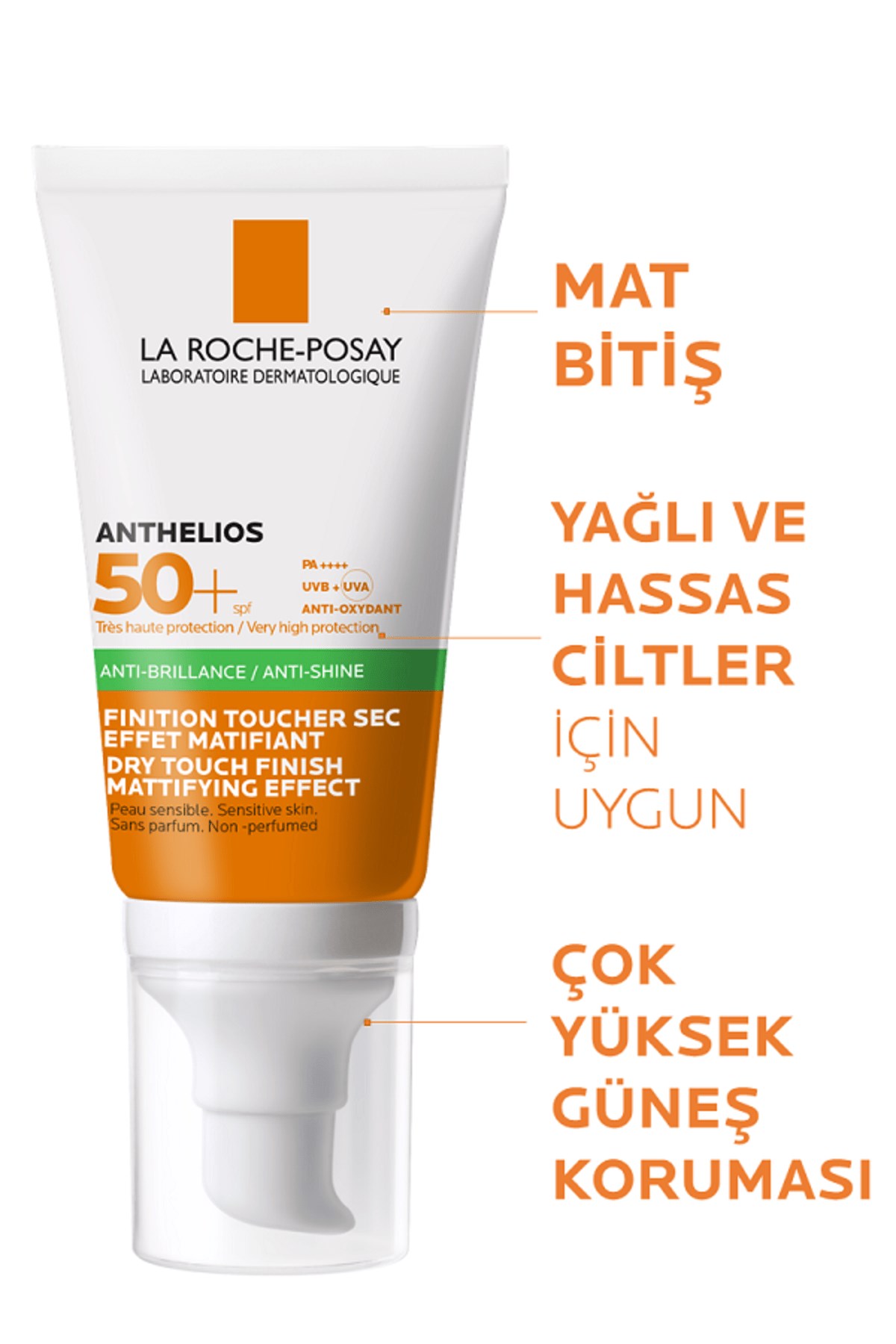Anthelios Xl Spf 50+ Dry Touch Gel-Cream Anti-Shine 50 ml