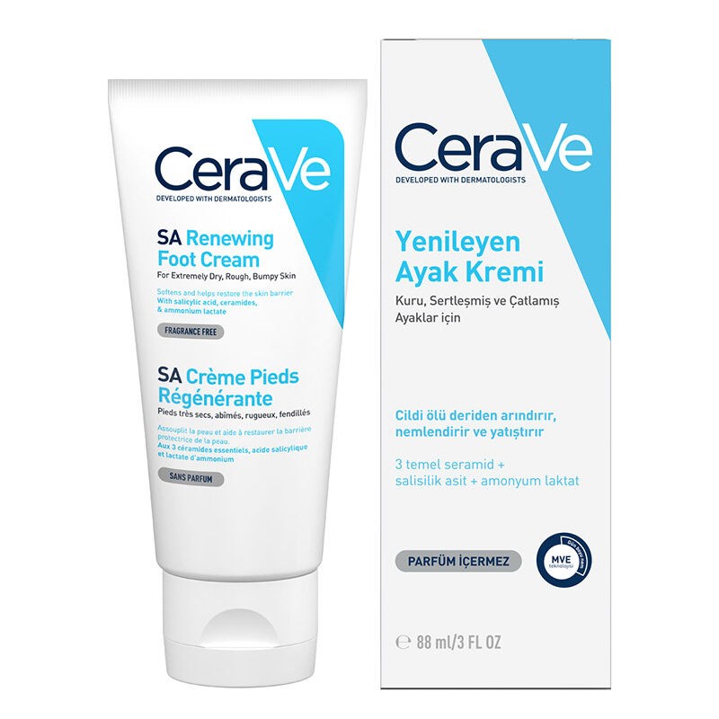 Cerave SA Regenerierende Fubcreme Kuru Sertleşmiş & Çatlamış Ayaklar İçin 88 ml