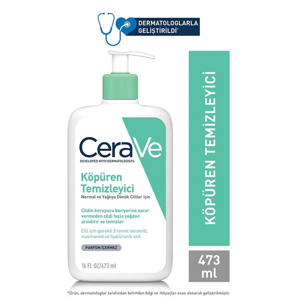 Cerave Foaming Cleanser Normal & Yağlıya Dönük Ciltler İçin 473 ml