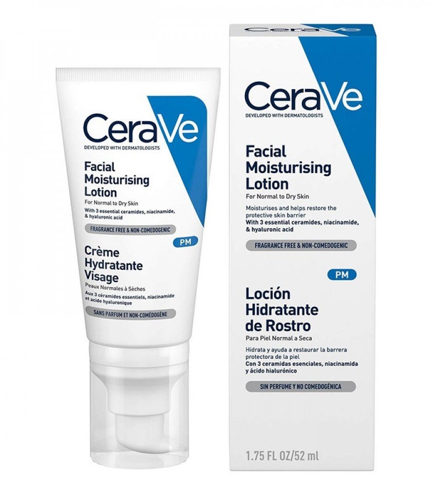 Cerave Yüz Nemlendirici Normal & Kuruya Dönük Ciltler için Krem 52 ml