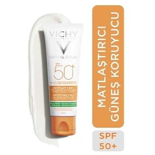 Vichy Capital Ideal Soleil Anti Brillance Matifiant 3 in 1 Cream SPF50 50 ml