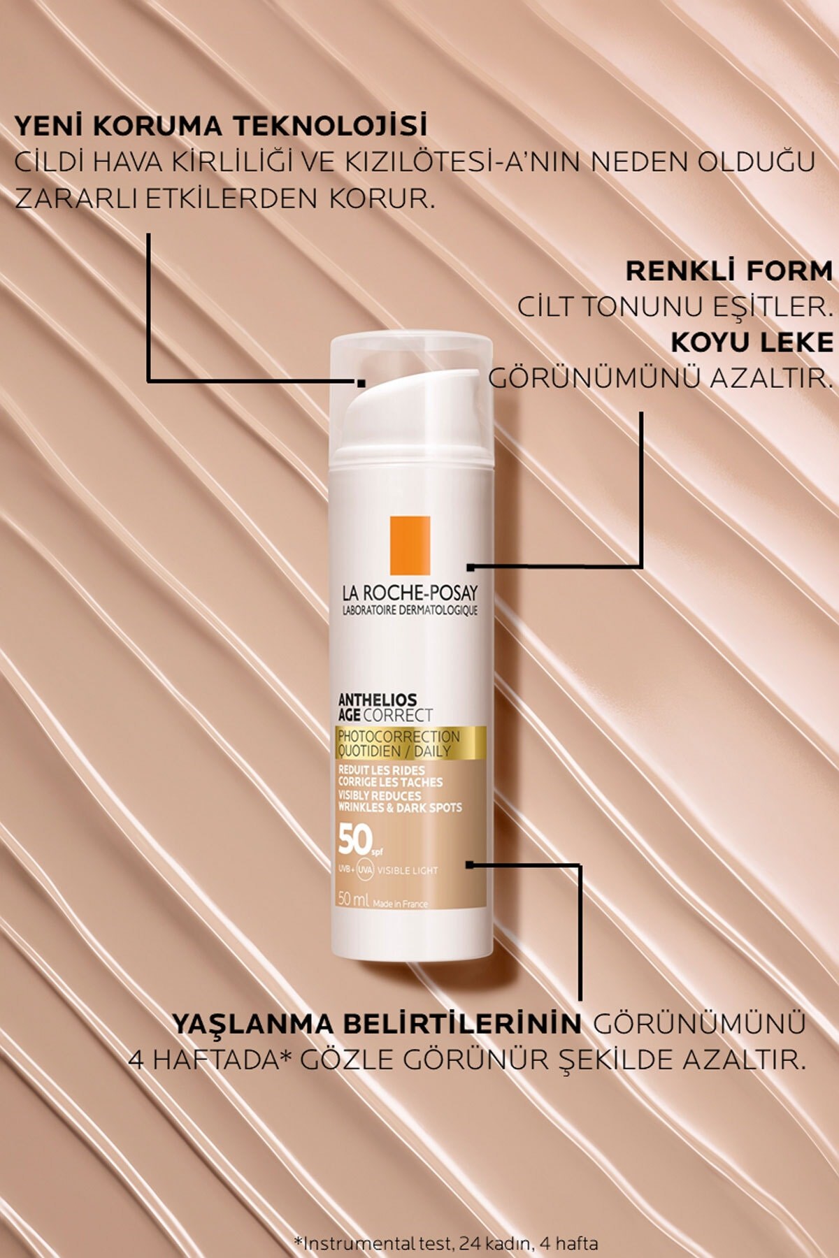 La Roche Posay La Roche Posay Anthelios Age Correct Daily Tinted Cream SPF50+ 50 ml