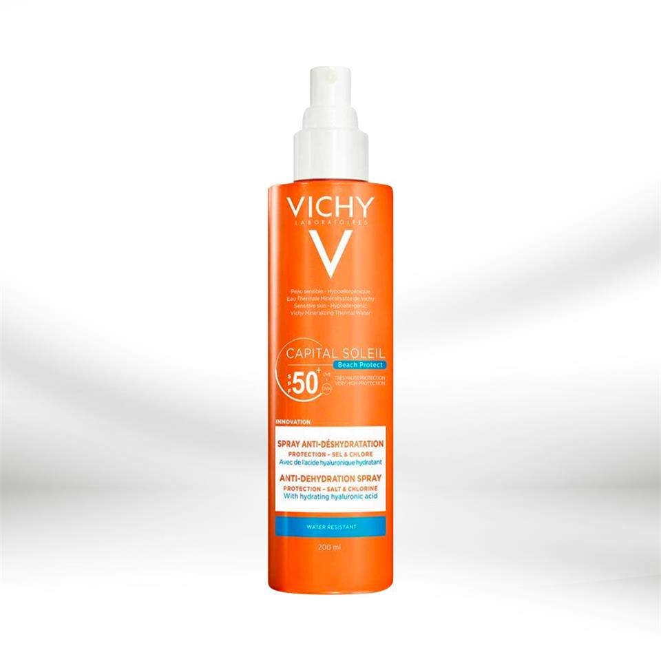 Vichy Capital Soleil Beach Protect Çok Yüksek Korumalı Yüz ve Vücut Spreyi SPF50+ 200 ml