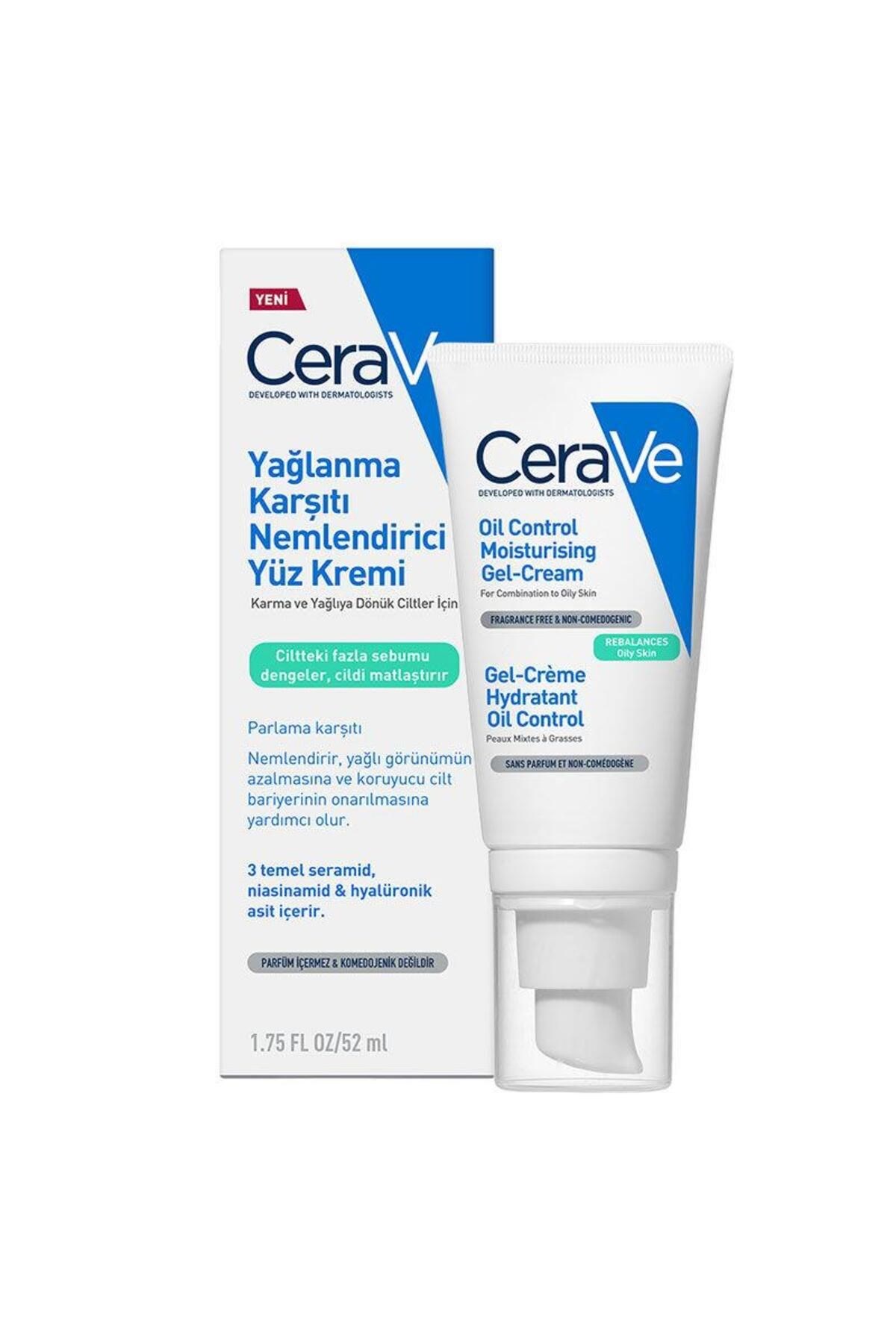 Cerave Yağlanma Karşıtı Nemlendirici Yüz Kremi 52 ml