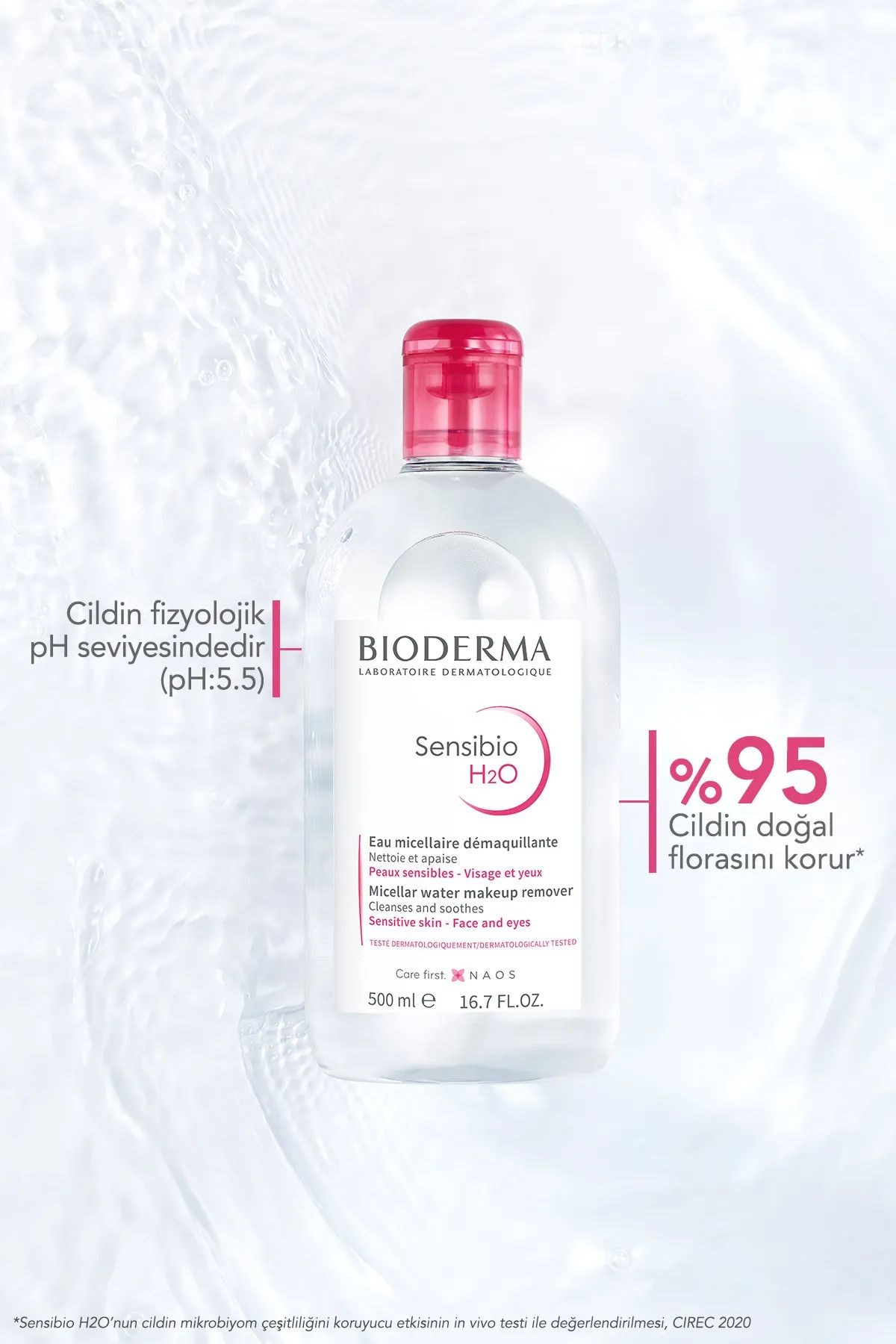 Sensibio H2o Hassas Ciltler Için Yüz Ve Göz Makyaj Temizleyici Miseller Su 100ml