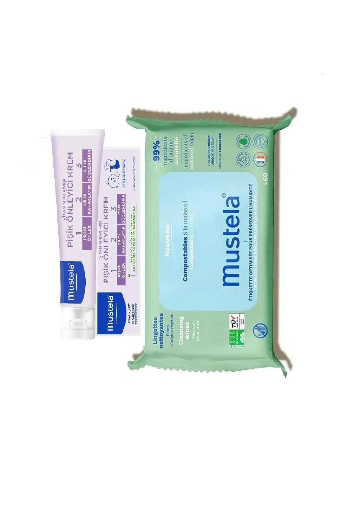 Mustela Vitamin Bariyer Pişik Önleyici Krem 100 ml + 60’lı Ekolojik Islak Mendil Hediyeli