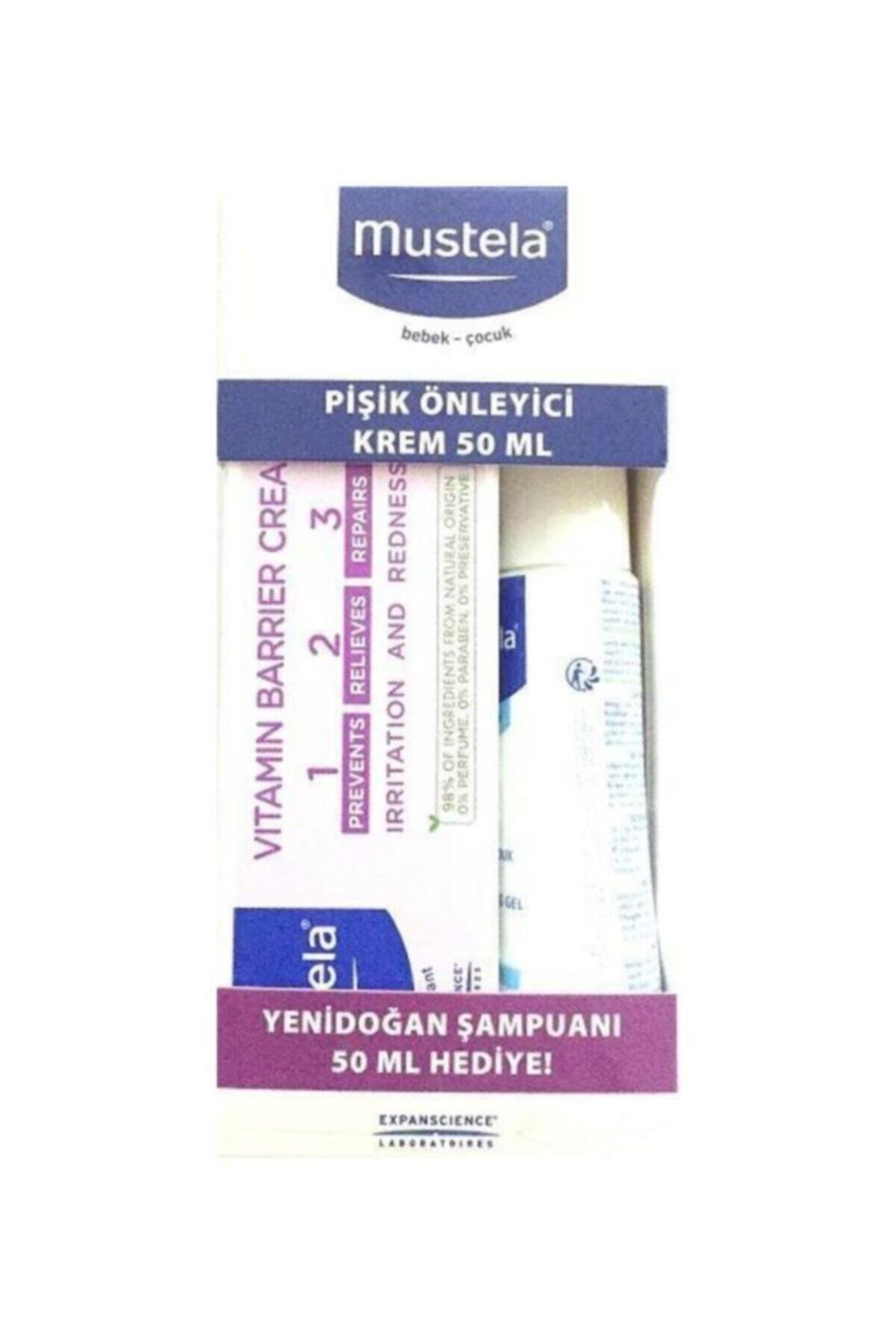 mustela Vitamin Barrier Pişik Kremi 50ml Yenidoğan Şampuan Hediye 50ml 3504105090395