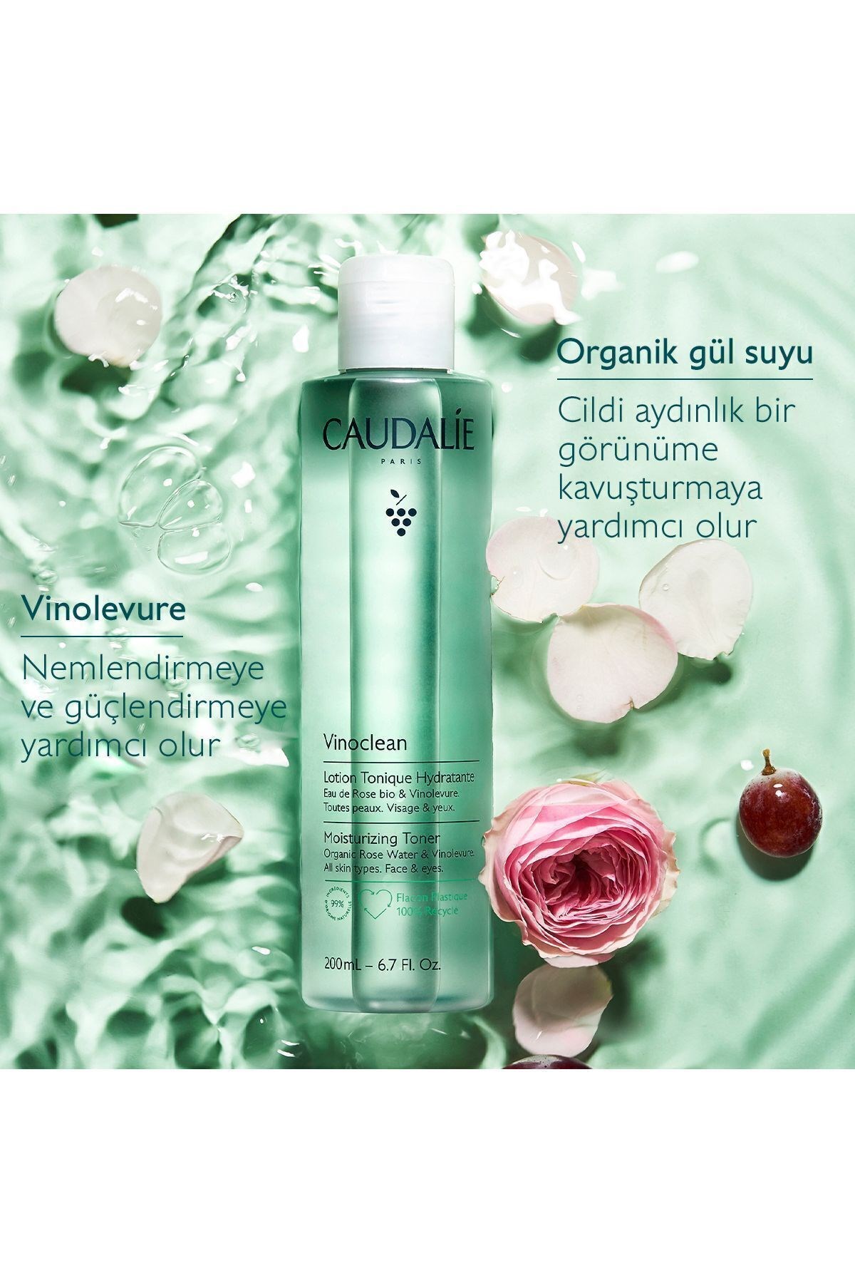 Caudalie Vinoclean Moisturizing Toner 100 ml