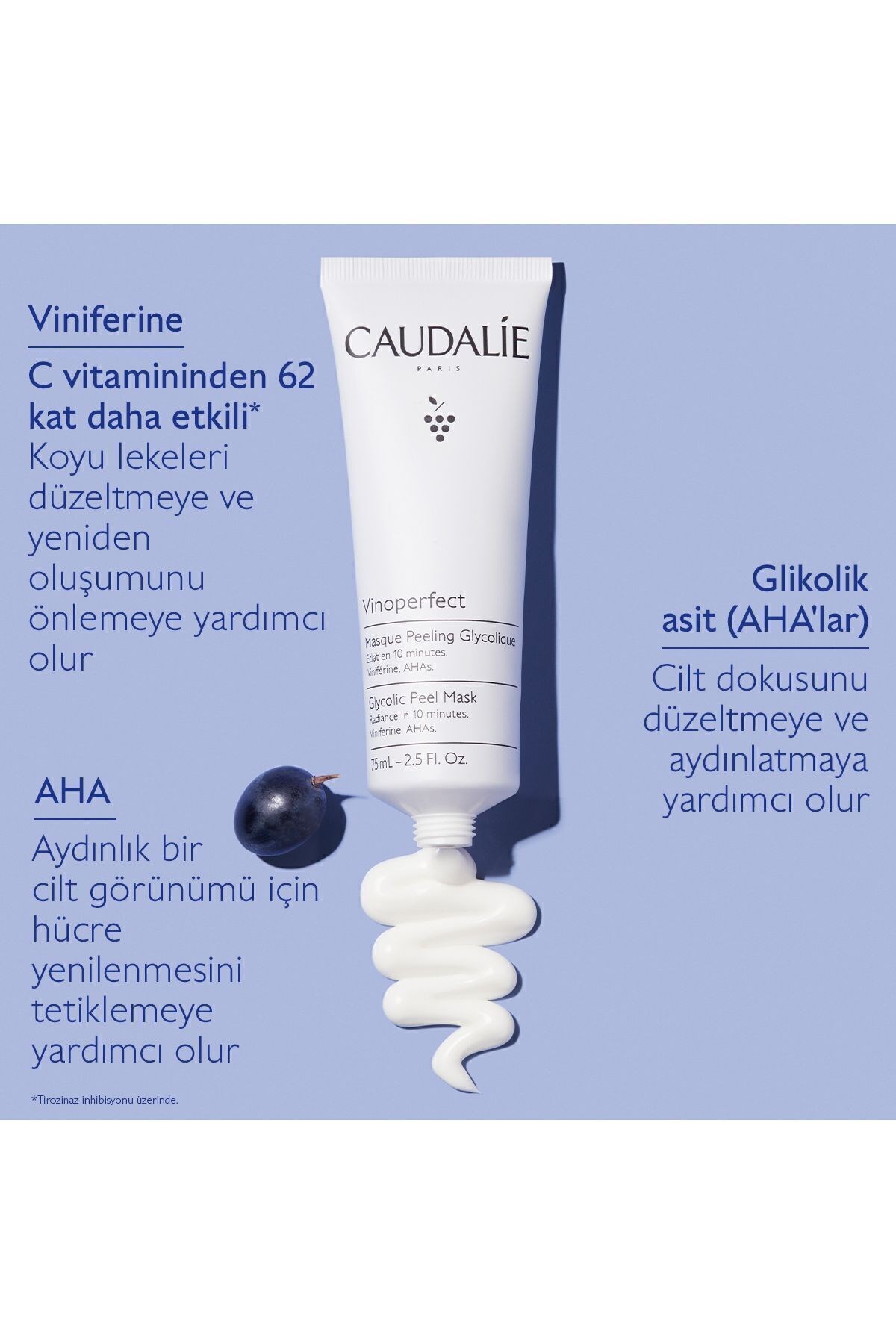 Caudalie Vinoperfect Glycolıc Peel Mask Leke Karşıtı Glikolik Maske 75 ml