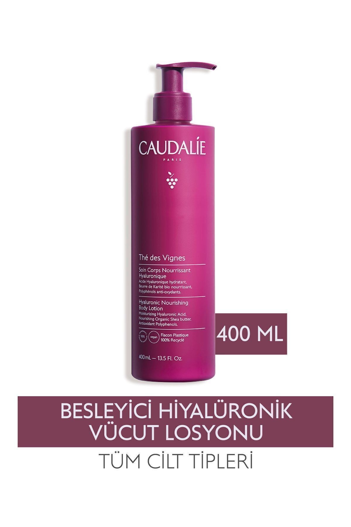 Caudalie The Des Vignes Hyaluronic Nourishing Body Lotion 400 ml