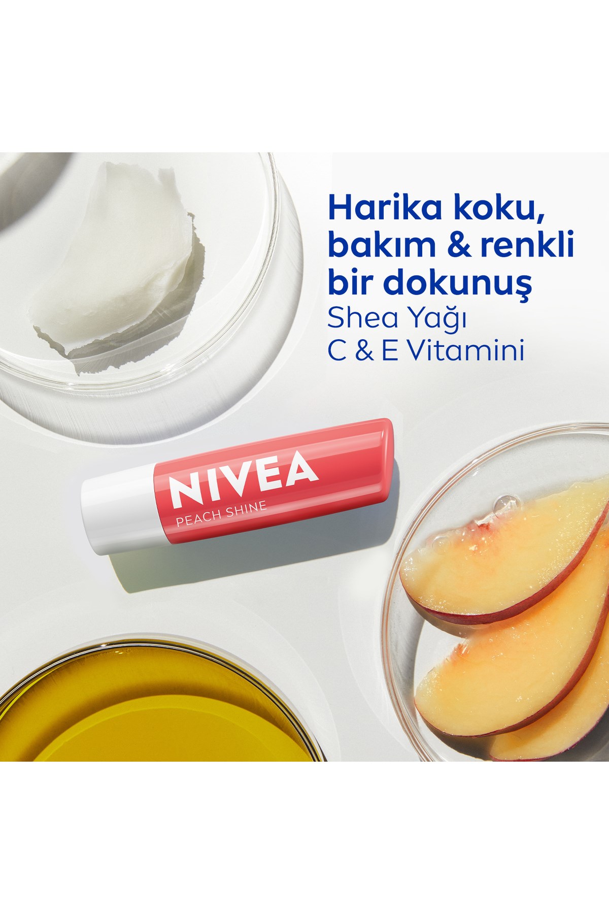 Nivea Lip Fruity Shine Şeftali 4,8 gr