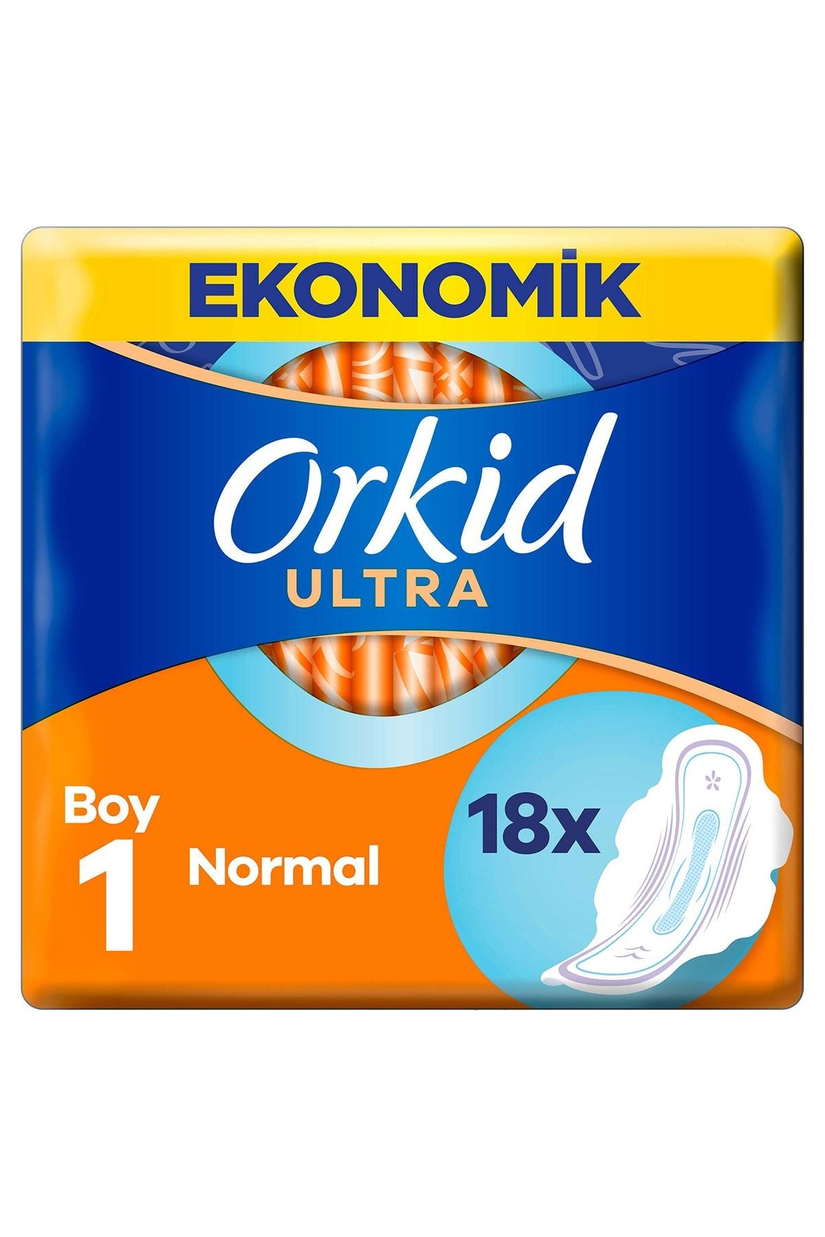 Orkid Ultra Hijyenik Ped Extra Yeşil Eko Normal 18’li