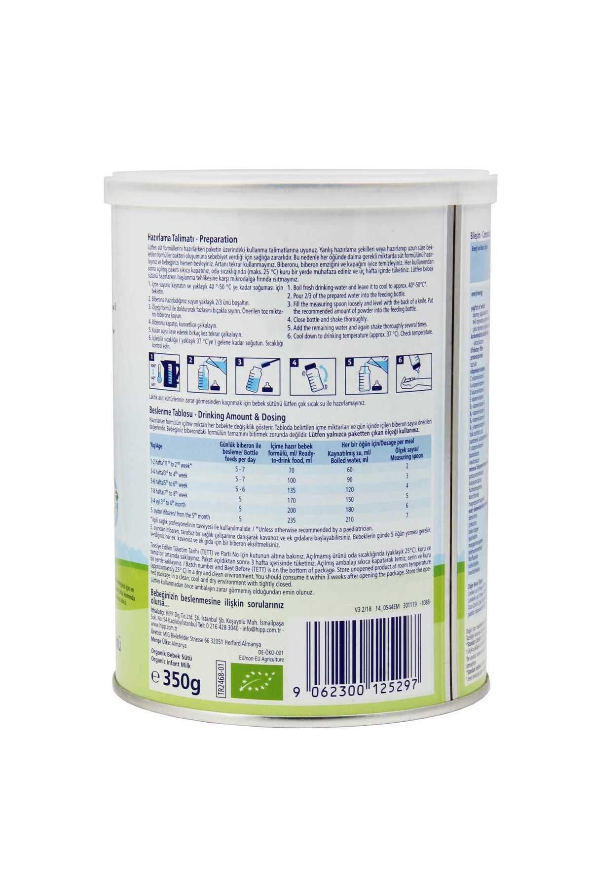 Hipp 1 Organik Combiotik Bebek Sütü 350 gr