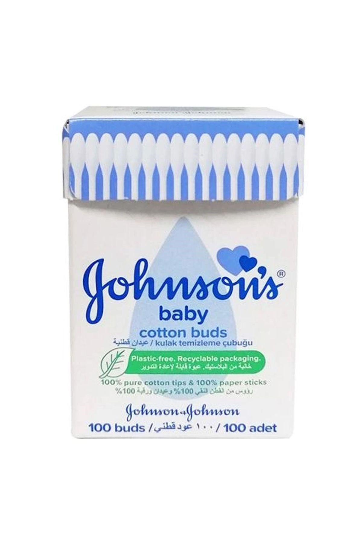 Johnson’s Baby Cotton Buds Kulak Temizleme Çubuğu Karton Kutu 100’lü