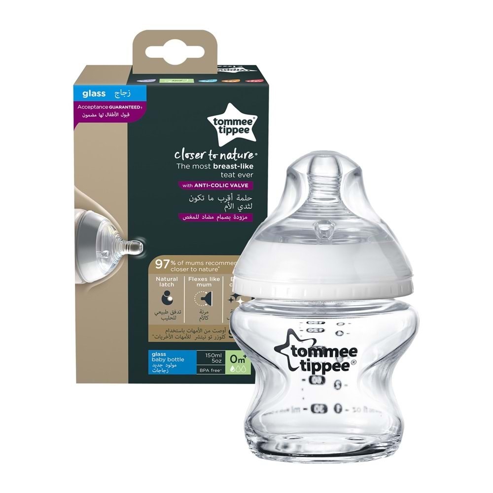 Tommee Tippee Closer To Nature Anti Colic Cam Biberon 150 ml
