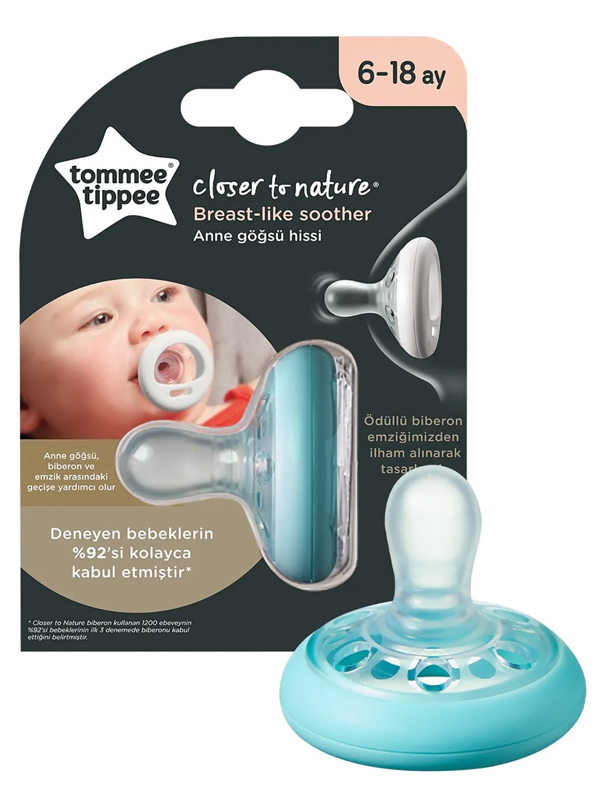 Tommee Tippee Closer To Nature 6-18 Ay Emzik