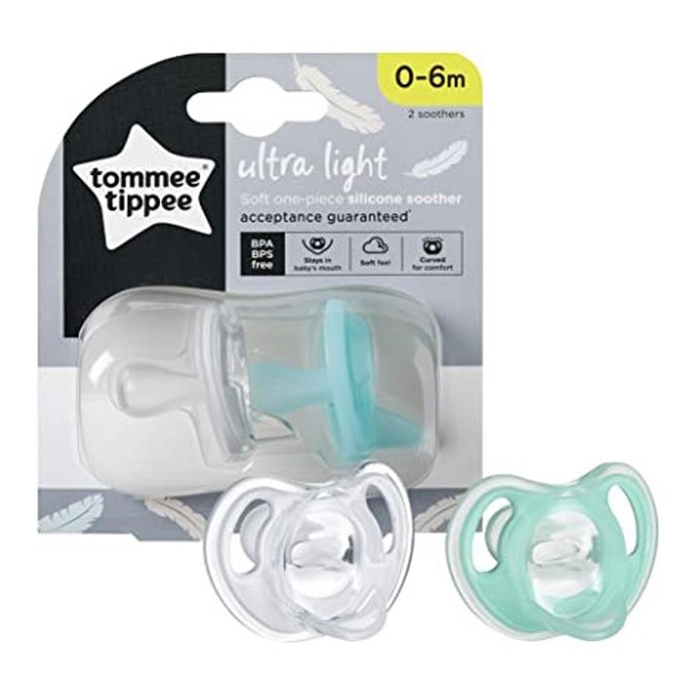 Tommee Tippee Ultra Hafif Soft 0-6 Ay Tek Parça Silikon Emzik 2’li