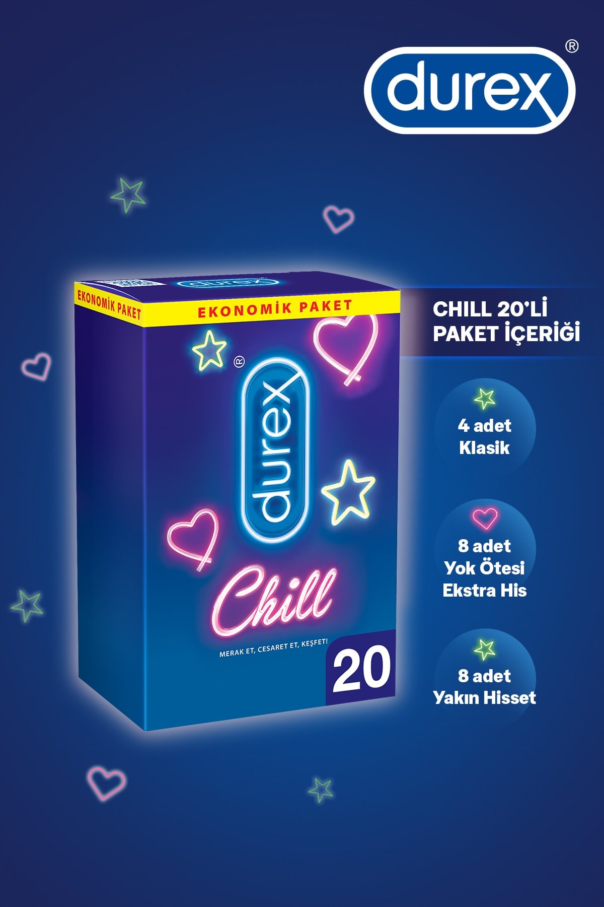 Chill Karma Prezervatif Ekonomik Paket 20’li