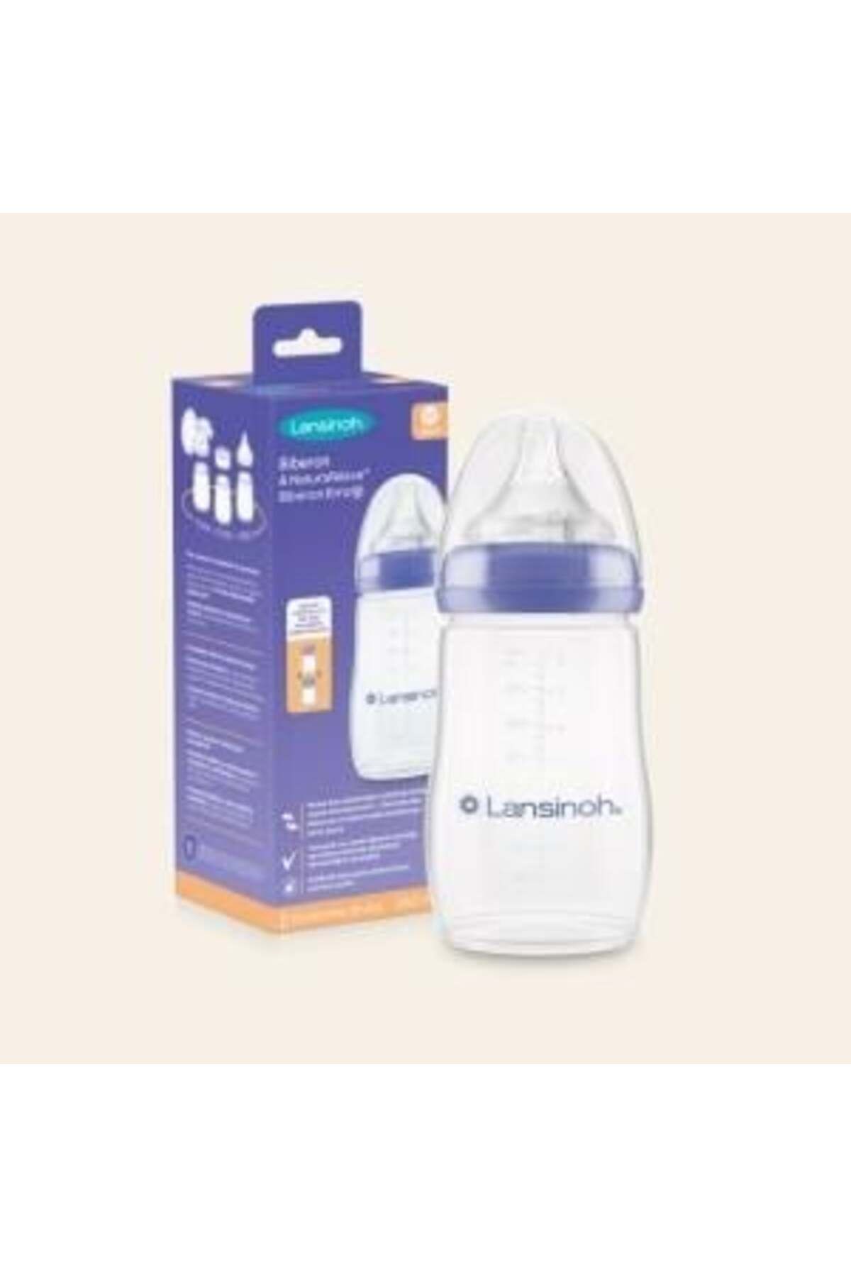 Lansinoh Natural Wave Silikon Uçlu Biberon 240 ml