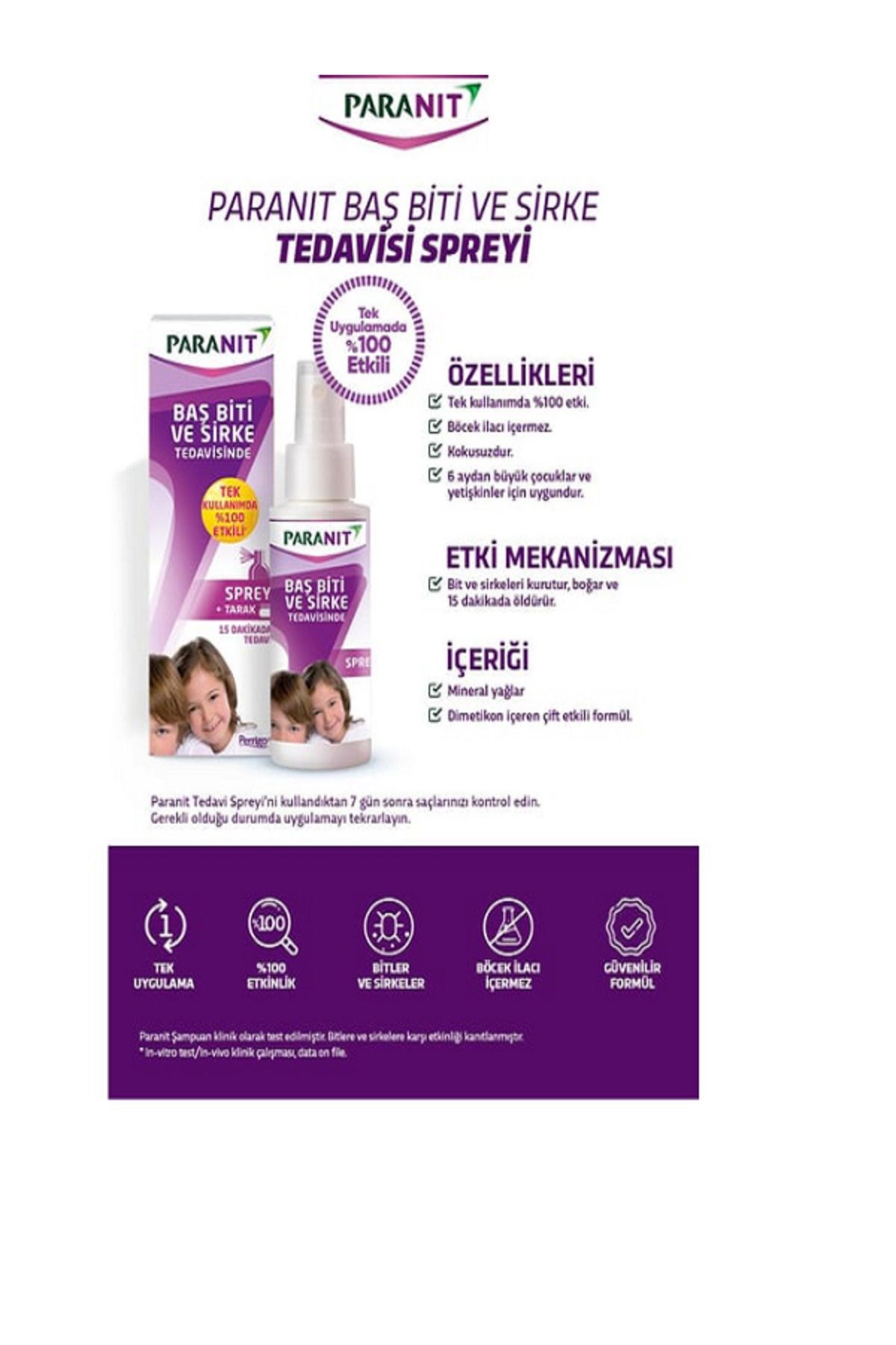 Paranit Bit Şampuanı 100 ml