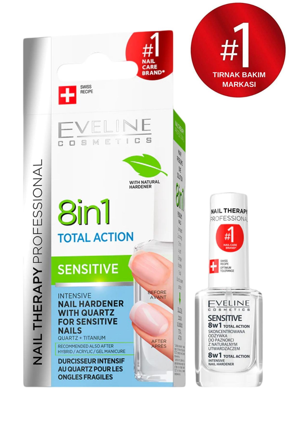 Eveline 8in1 Hassas Yoğun Tırnak Sertleştirici 12 ml