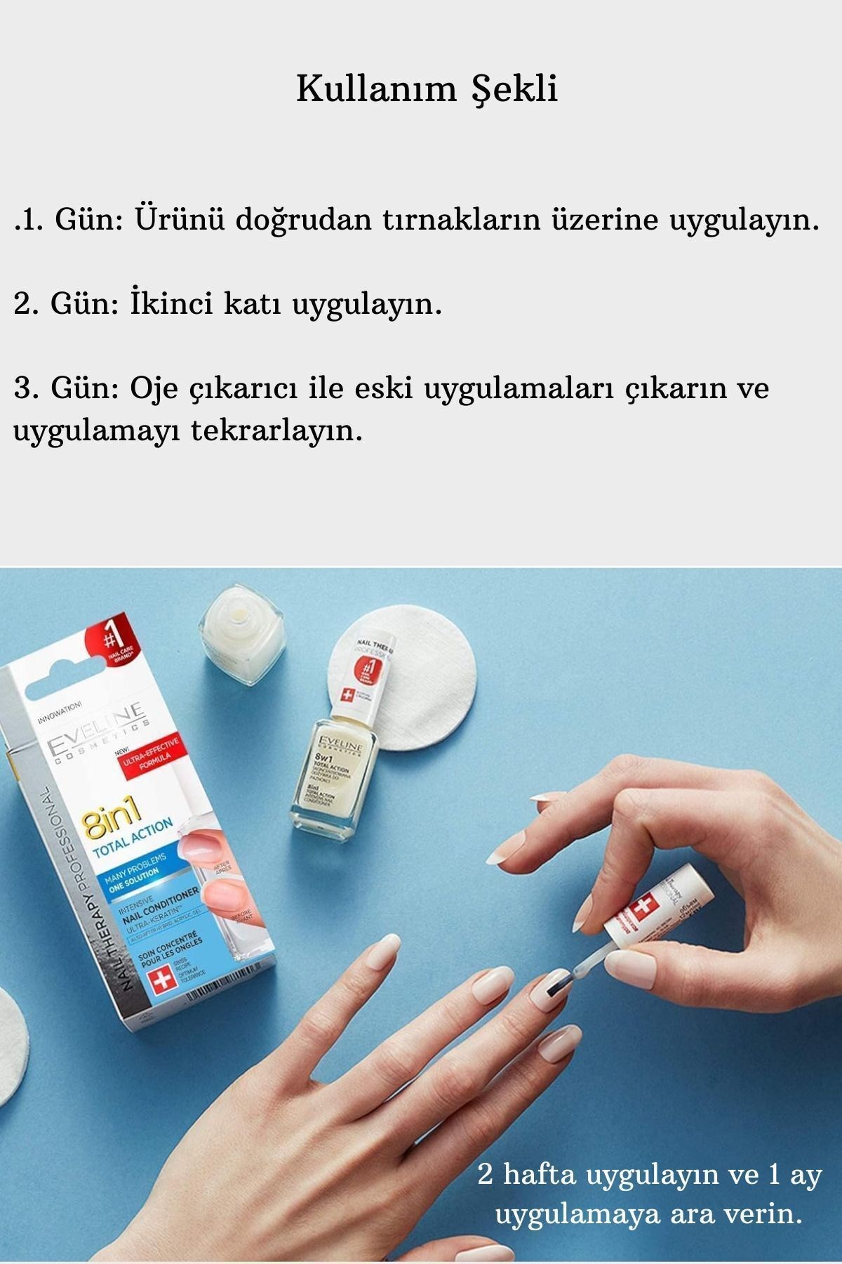 Eveline 8in1 Total Action Yoğun Tırnak Sertleştirici 12 ml