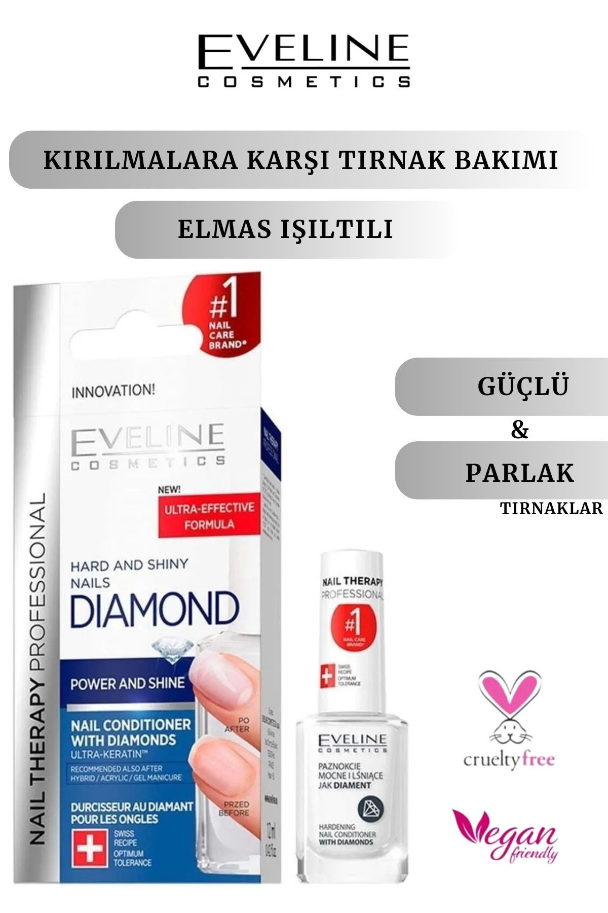 Eveline Hard and Shiny Nails Diamond Power and Shine