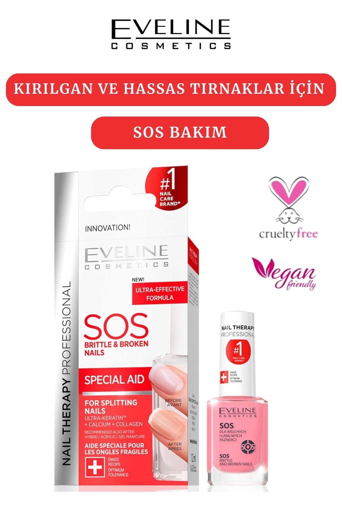 Eveline Sos Tırnak Güçlendirici 12 ml