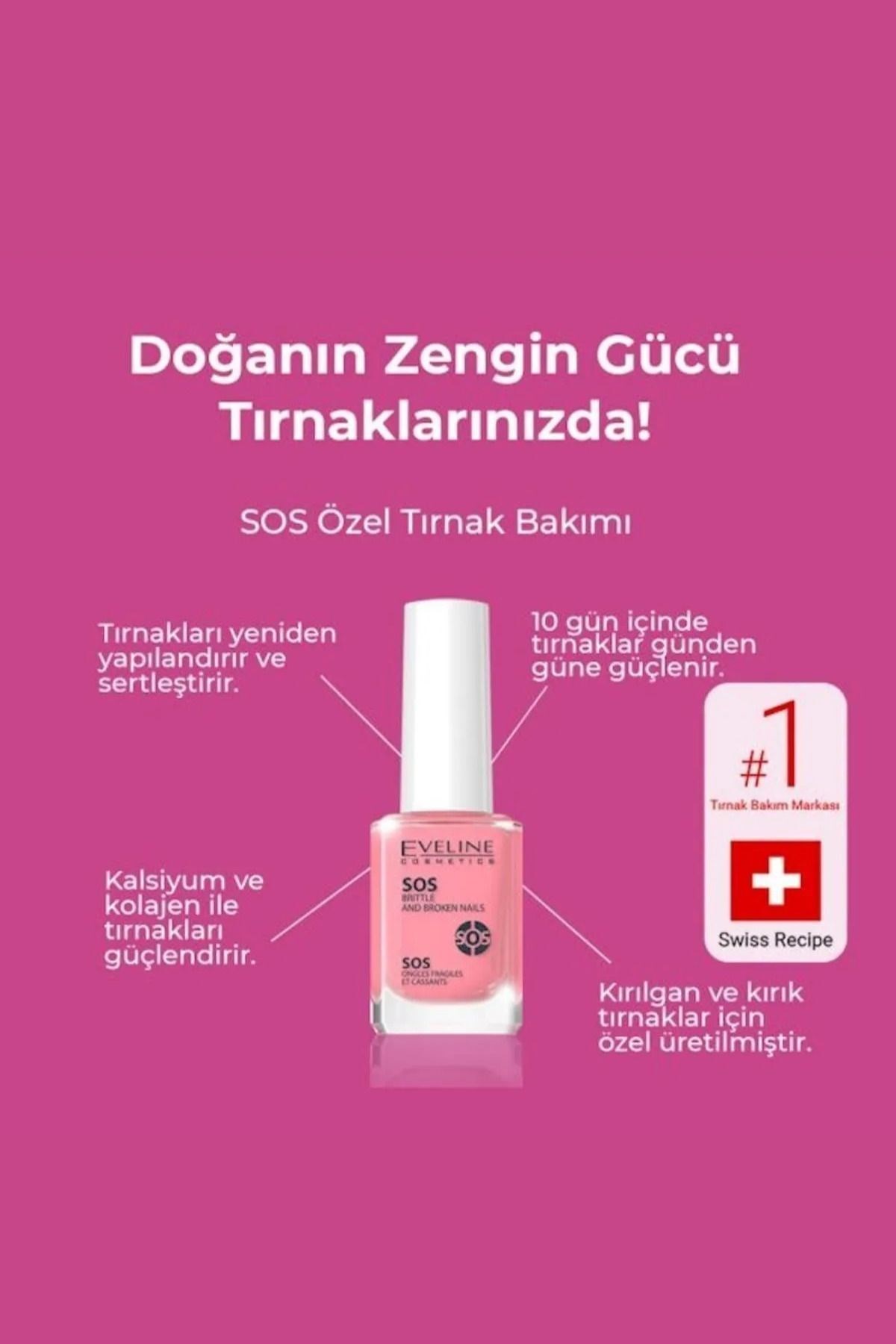 Eveline Sos Tırnak Güçlendirici 12 ml