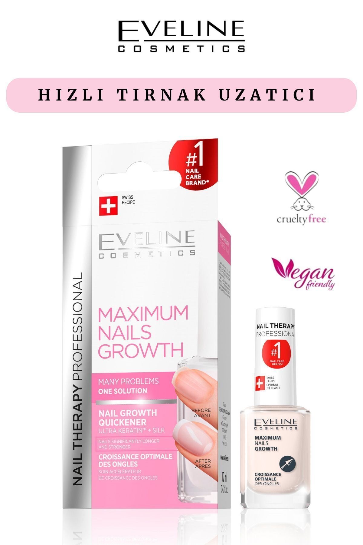 Eveline Ultra Keratin Tırnak Büyüme Hızlandırıcı 12 ml