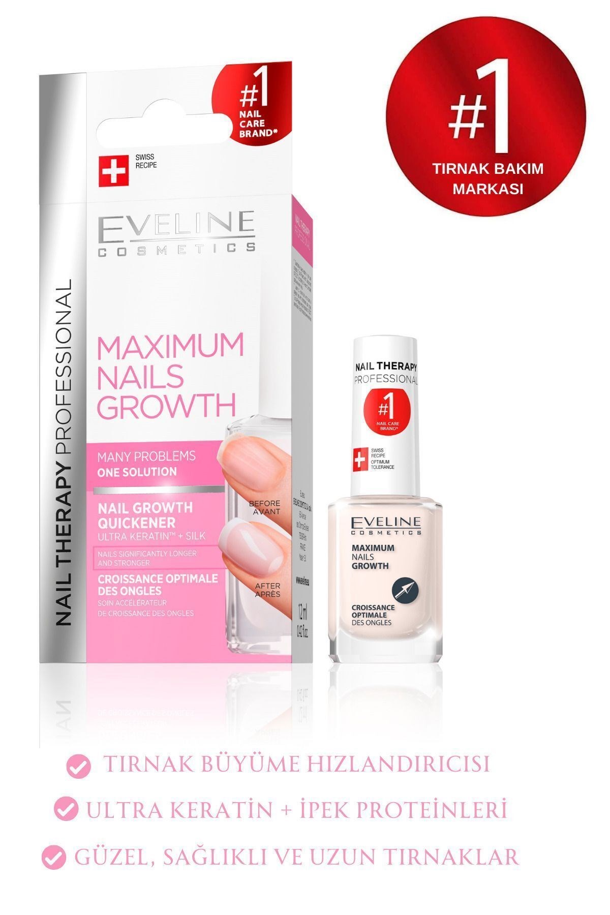 Eveline Ultra Keratin Tırnak Büyüme Hızlandırıcı 12 ml