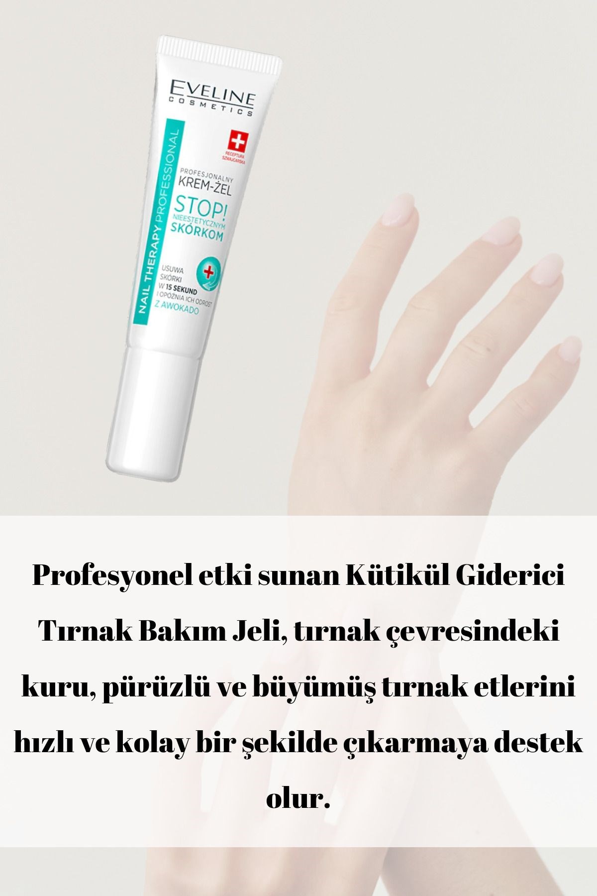 Eveline Kütikül Giderici Profesyonel Krem Jel 12 ml