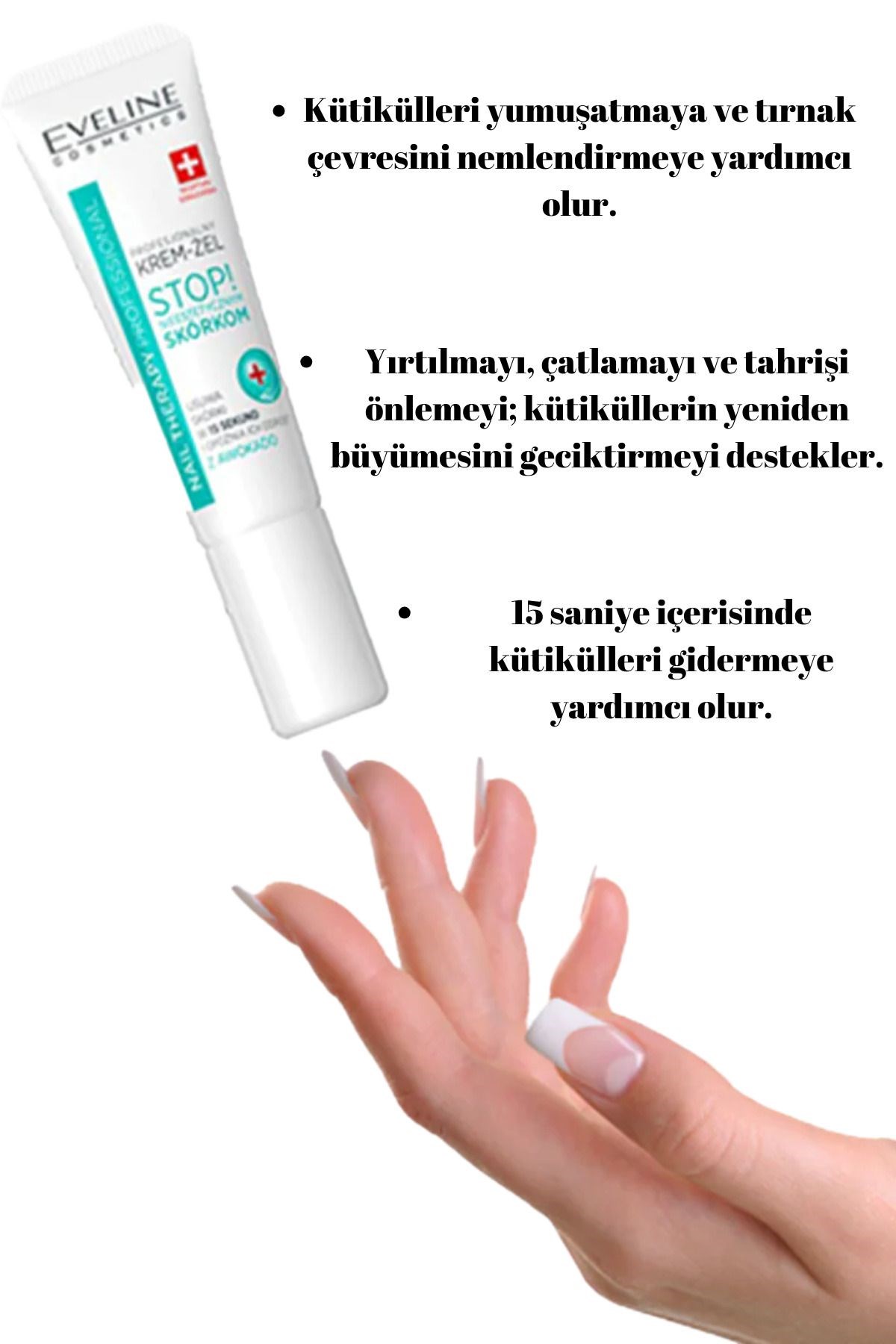 Eveline Kütikül Giderici Profesyonel Krem Jel 12 ml