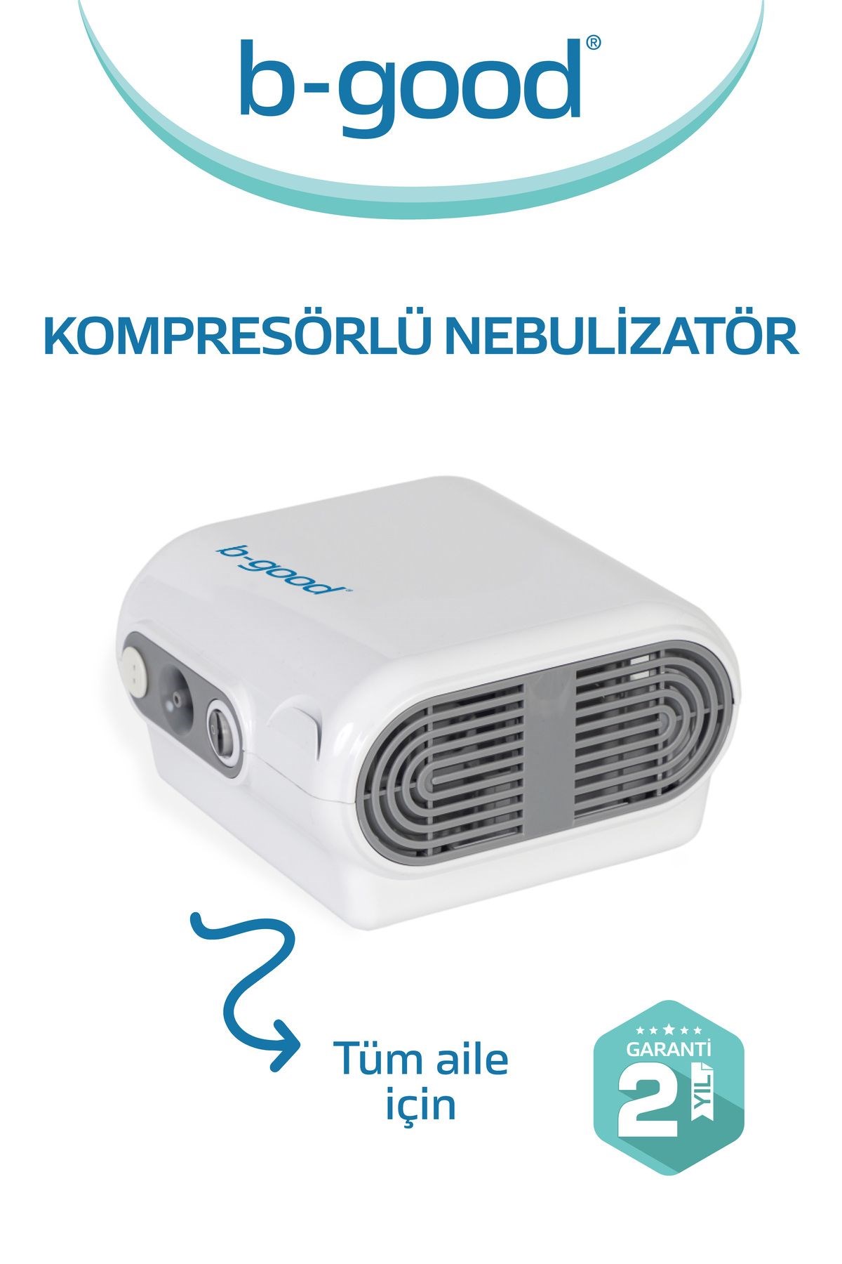 B-Good Nebulizatör Cihazı Kompresörlü Çantalı