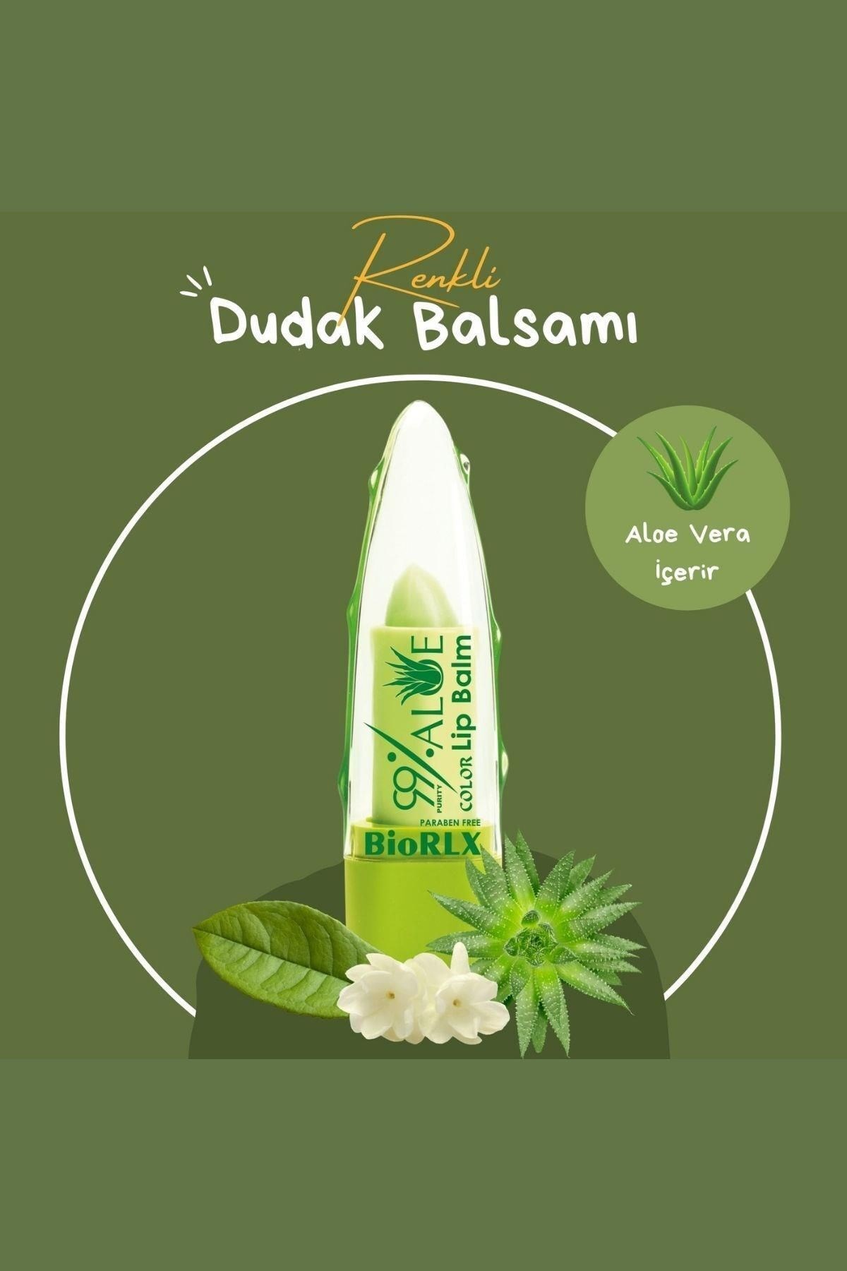 BioRLX %99 Aloe Vera Lip Balm Red