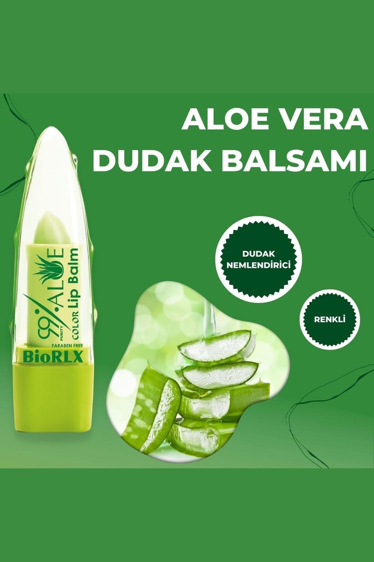 BioRLX %99 Aloe Vera Lip Balm Red