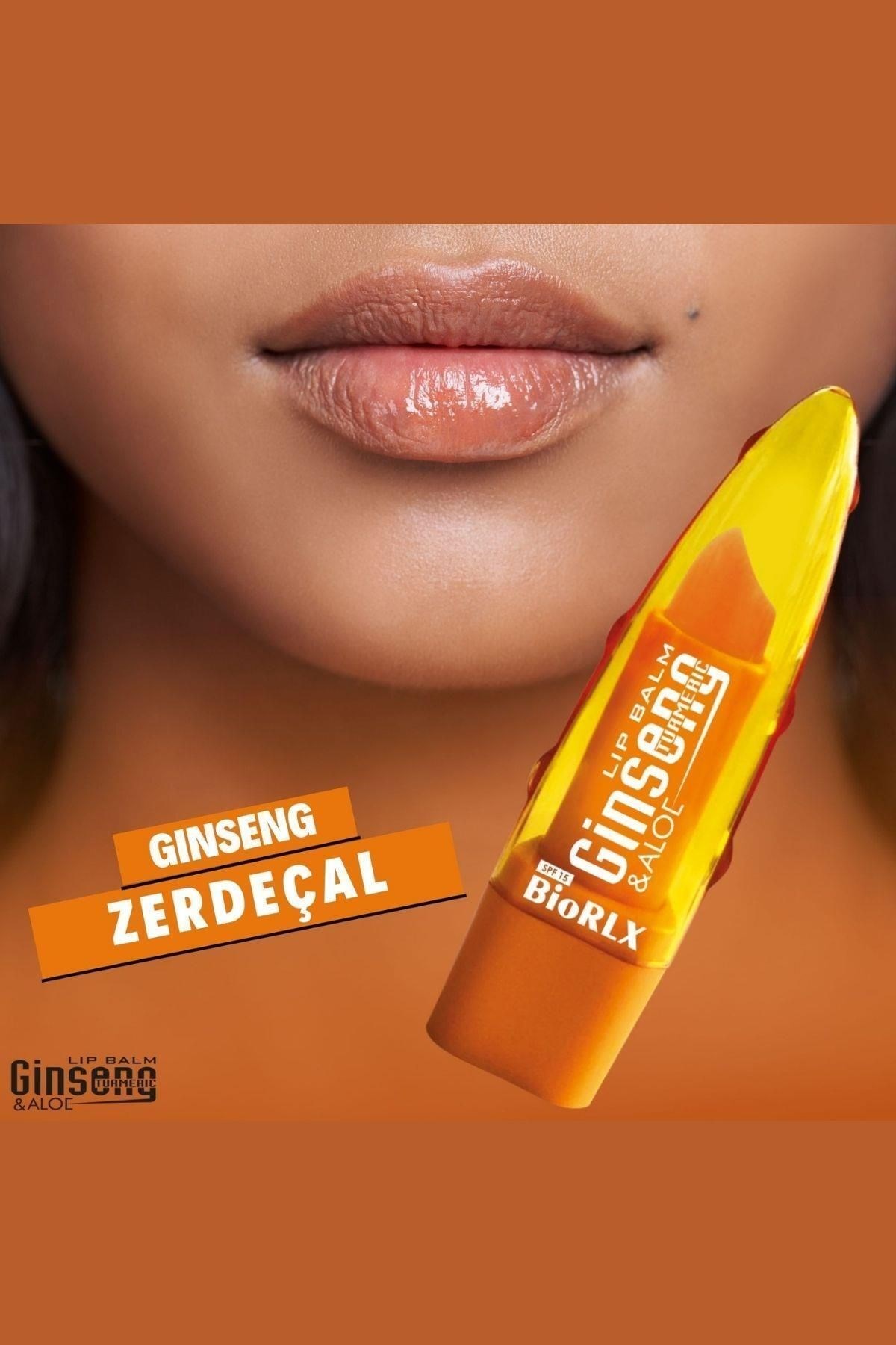 Biorlx Ginseng Aloe Vera Lip Balm Color Free SPF15