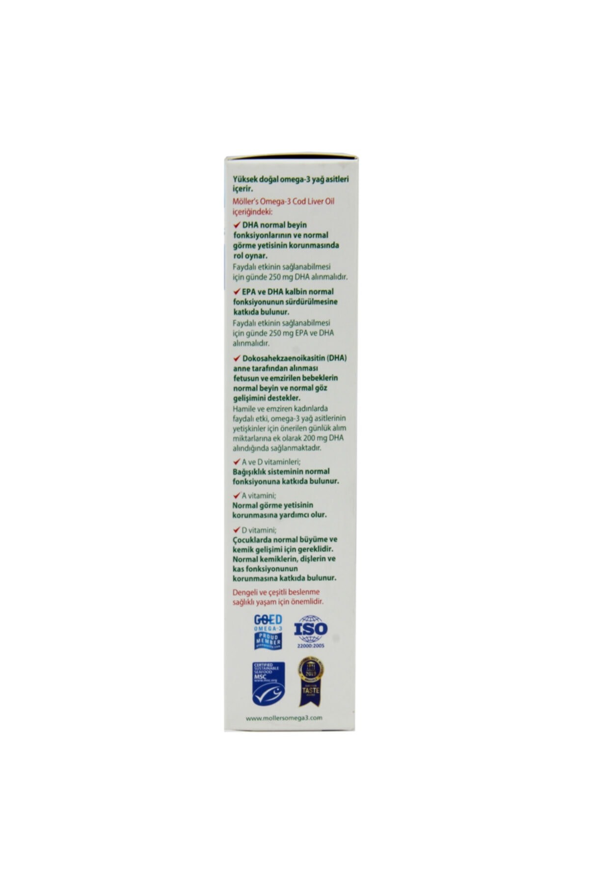 Möller’s Omega 3 Limon Aromalı Balık Yağı Şurubu 250 ml