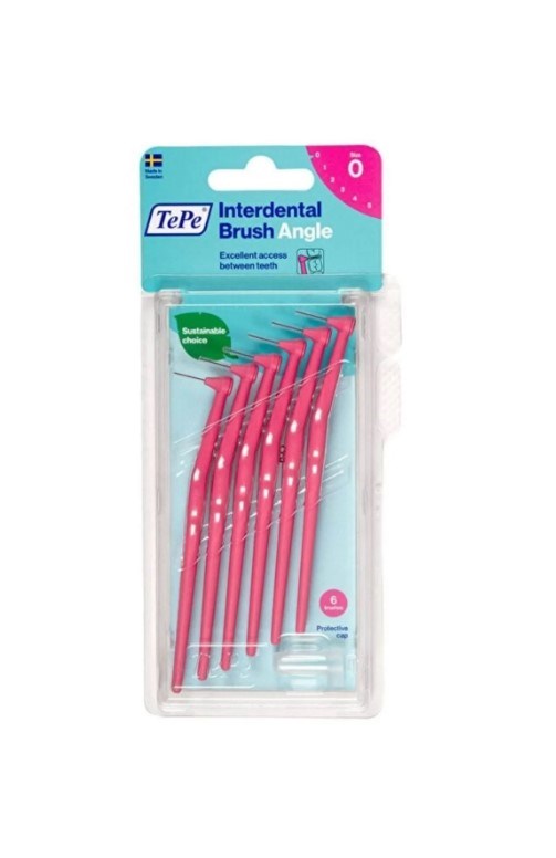 Tepe Angle Arayüz Fırçası Pembe 0,4 mm 6’lı Paket