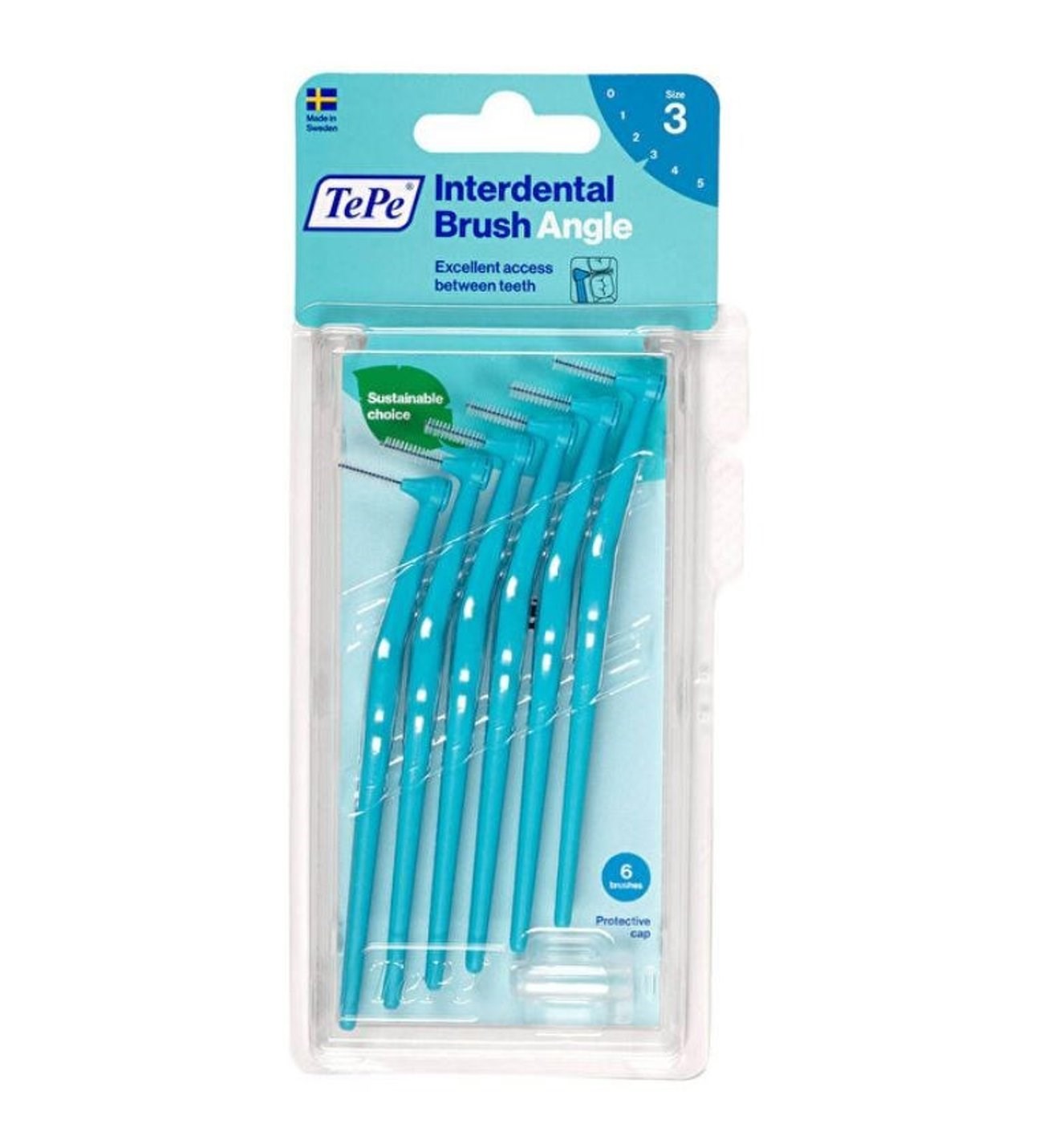 Tepe Angle Arayüz Fırçası Mavi 0,6 mm 6’lı Paket