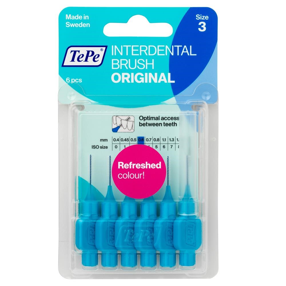 Tepe Arayüz Fırçası Mavi 0,6 Mm Blister 6’lı Paket