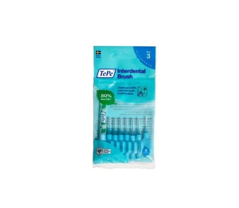 Tepe Diş Arayüz Fırçası Mavi 0,6 mm 8’li